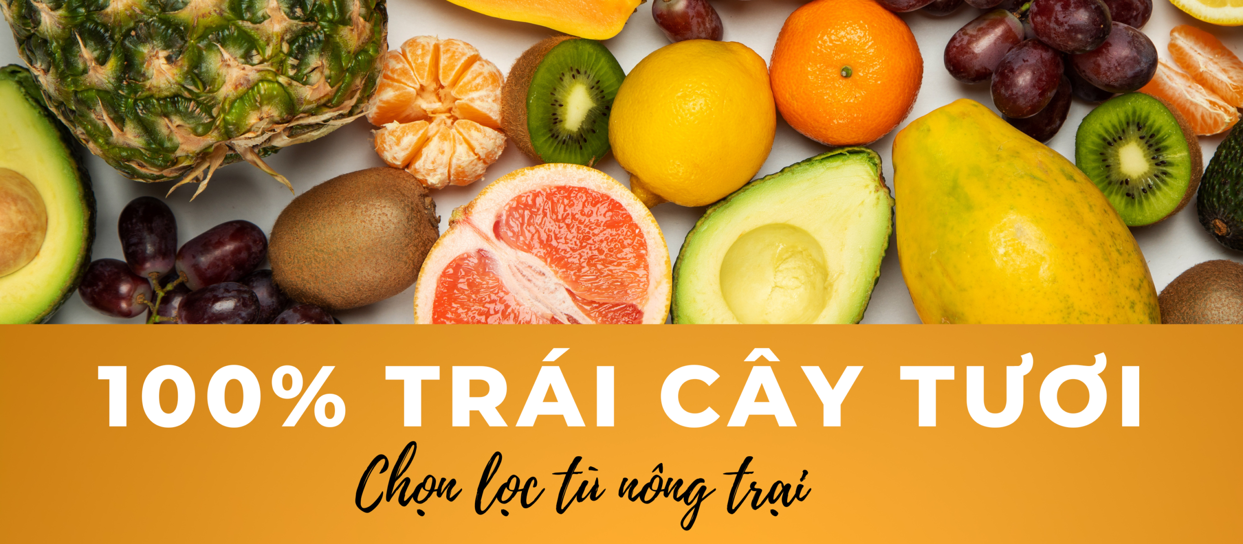 100% Trái Cây Tươi Tự Nhiên